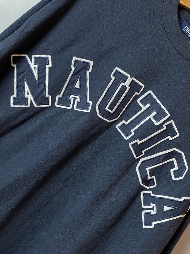 NAUTICA Sweatshirt (Category: Coats, Jackets and Outerwear) located in Quezon City. Submitted by loloyz123 (Listing ID 1466715244, Image 2). Description: NAUTICA Sweatshirt Condition: Very good Color rate: 9.8/10 Color: Navy Size: Large L: 30 W: 25 inches.