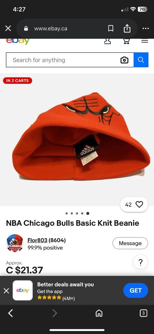 NBA Chicago Bulls Basic Knit Beanie (Category: Caps & Hats) located in Aparri. Submitted by lloyd.thrft (Listing ID 1466640984, Image 2). Description: issue kulang hang tag para maging brand new.