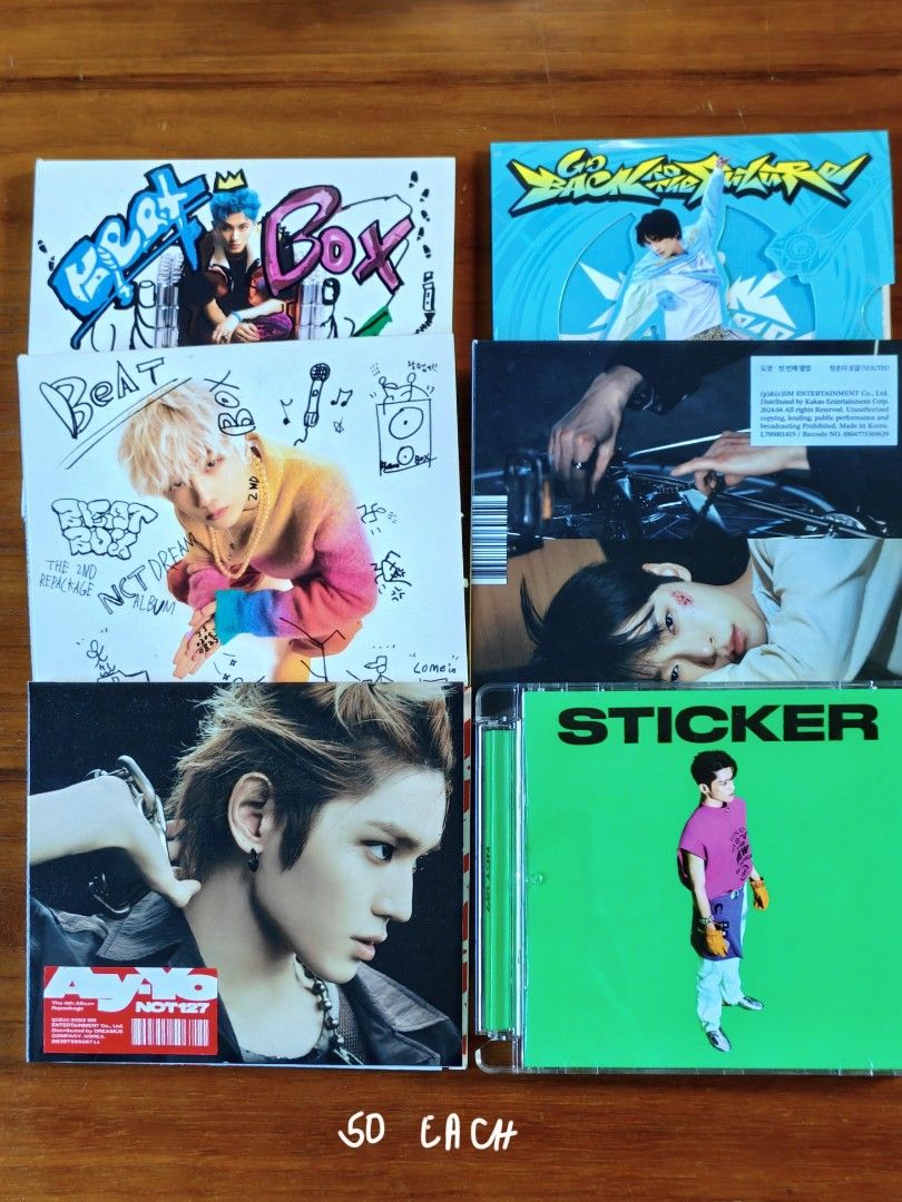 NCT Digipacks (Category: K-Wave Merchandise) located in Quezon City. Submitted by secondninico (Listing ID 1466700183, Image 1). Description: NCT 127, Solos and Dream Member Digipacks All are 50 each.