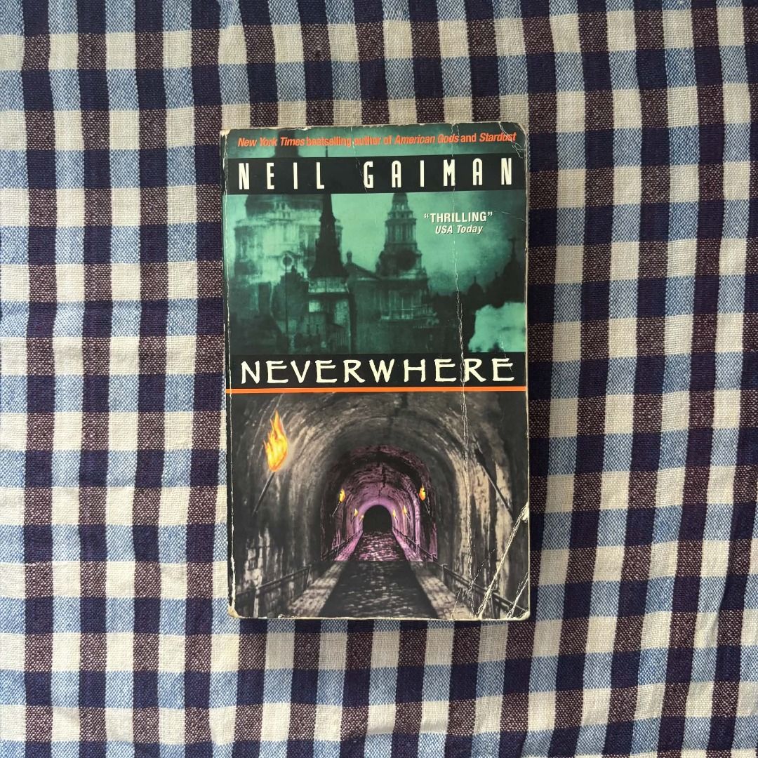 Neverwhere by Neil Gaiman (Category: Storybooks) located in Pasig City. Submitted by patacab (Listing ID 1466769023, Image 1). Description: - Secondhand, yellowed due to age - Cover, spine, and pages have some creases - Please see photos for the actual condition.