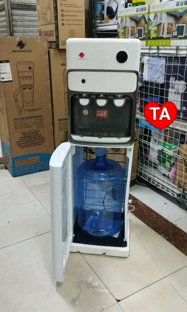 New arrival Water dispenser Bottom loading Color: white & black Compresor type (Category: Other Kitchen Appliances) located in Manila. Submitted by vanstar_c4c231 (Listing ID 1466604806, Image 2). Description: New arrival Water dispenser Bottom loading Color: white & black Compresor type 1 year warranty Good quality pm me COD via lalamove *may shipping fee*.