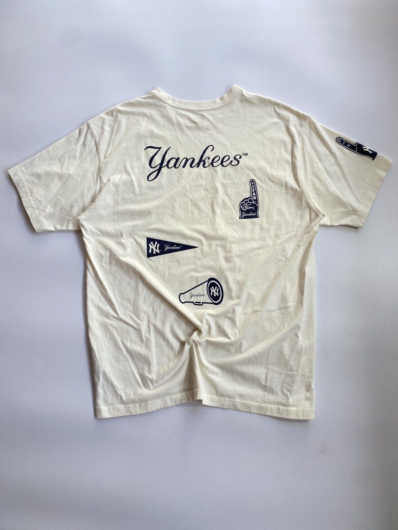 New Era MLB New York Yankees (Category: Tshirts & Polo Shirts ) located in Kalibo. Submitted by kurt_ismael (Listing ID 1466588077, Image 2). Description: New Era MLB New York Yankees Actual color: Cream Width: 22.5 Length: 30 Excellent condition Need wash only.