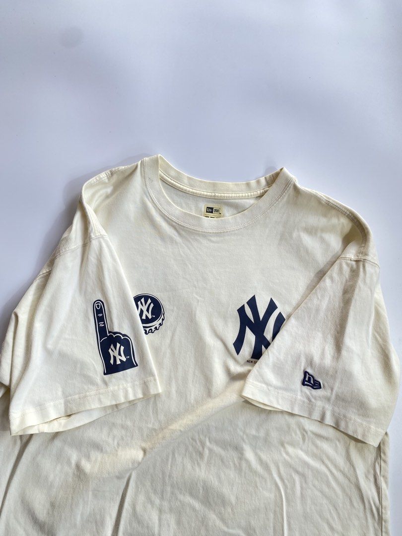 New Era MLB New York Yankees (Category: Tshirts & Polo Shirts ) located in Kalibo. Submitted by kurt_ismael (Listing ID 1466588077, Image 3). Description: New Era MLB New York Yankees Actual color: Cream Width: 22.5 Length: 30 Excellent condition Need wash only.
