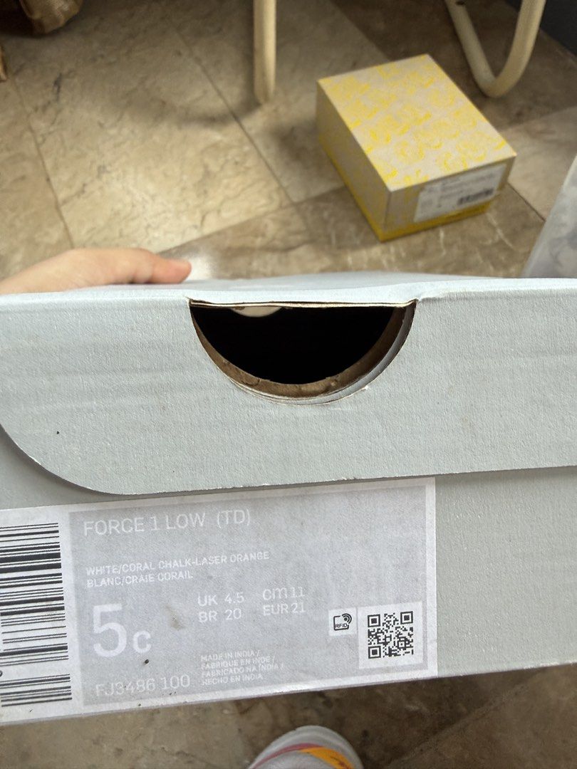 Nike Force 1 Low TD White Coral Chalk (Category: Babies & Kids Fashion) located in Malasiqui. Submitted by happymomma26 (Listing ID 1466565773, Image 3). Description: Nike Force 1 ₱1,800 Barely used. Good as new!.