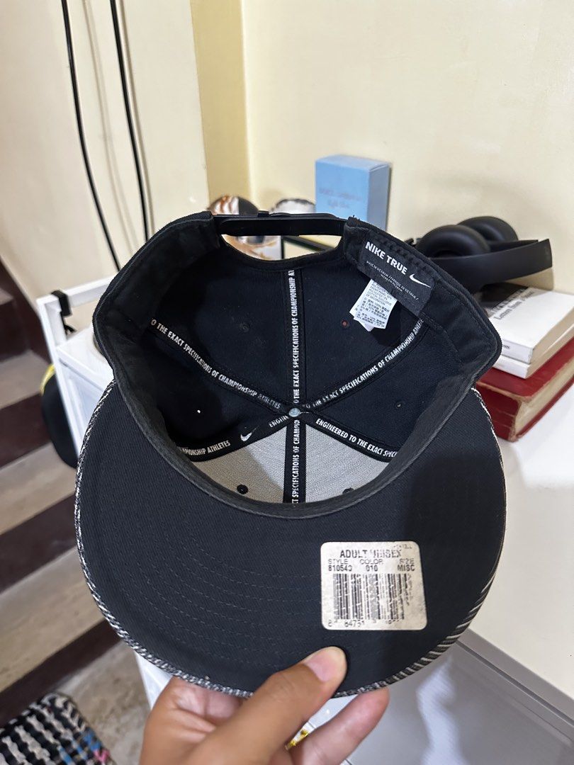 Nike KD True Kevin Durant Snapback Cap (Category: Caps & Hats) located in Baler. Submitted by sidequester (Listing ID 1466569710, Image 3). Description: - Brand: Nike Kevin Durant - Color: Black and grey knit pattern with solid black back - Fit: Adjustable plastic snap closure - Condition: Brand new with original store sticker on the under-brim - MOP: Any online bank or e-wallets - MOD: Can do meet up and ship nationwide - Can offer discount or b