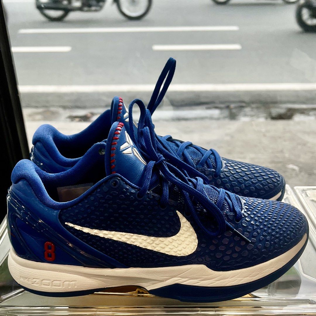 Nike Kobe 6 Protro "Dodgers" (Category: Dress Shoes) located in Manila. Submitted by source.selection (Listing ID 1466658812, Image 2). Description: The shoes shown are the Nike Kobe 6 Protro "Dodgers" (Style Code: CW2190-400), featuring a Game Royal blue snakeskin-textured upper, white accents, and University Red details..