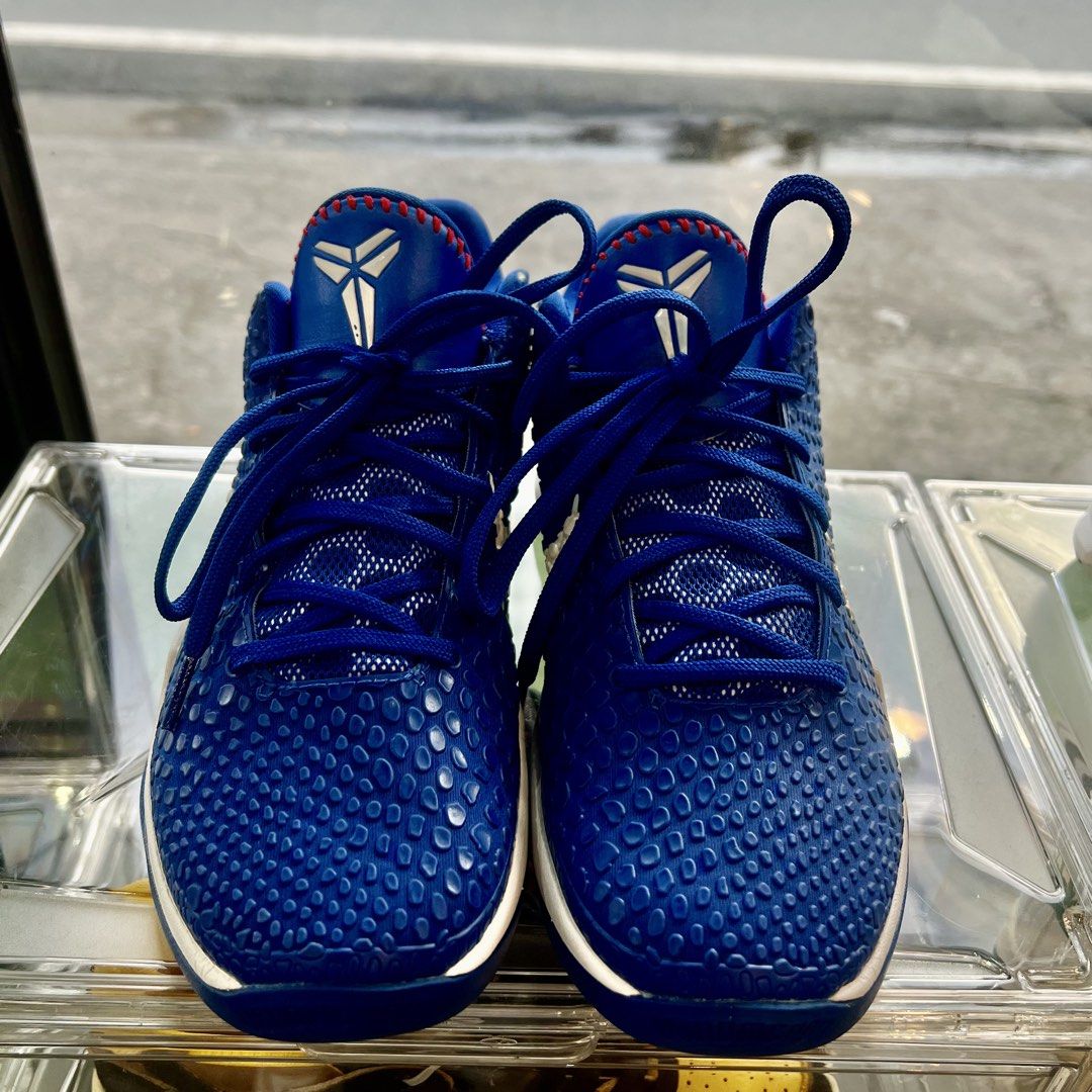 Nike Kobe 6 Protro "Dodgers" (Category: Dress Shoes) located in Manila. Submitted by source.selection (Listing ID 1466658812, Image 1). Description: The shoes shown are the Nike Kobe 6 Protro "Dodgers" (Style Code: CW2190-400), featuring a Game Royal blue snakeskin-textured upper, white accents, and University Red details..