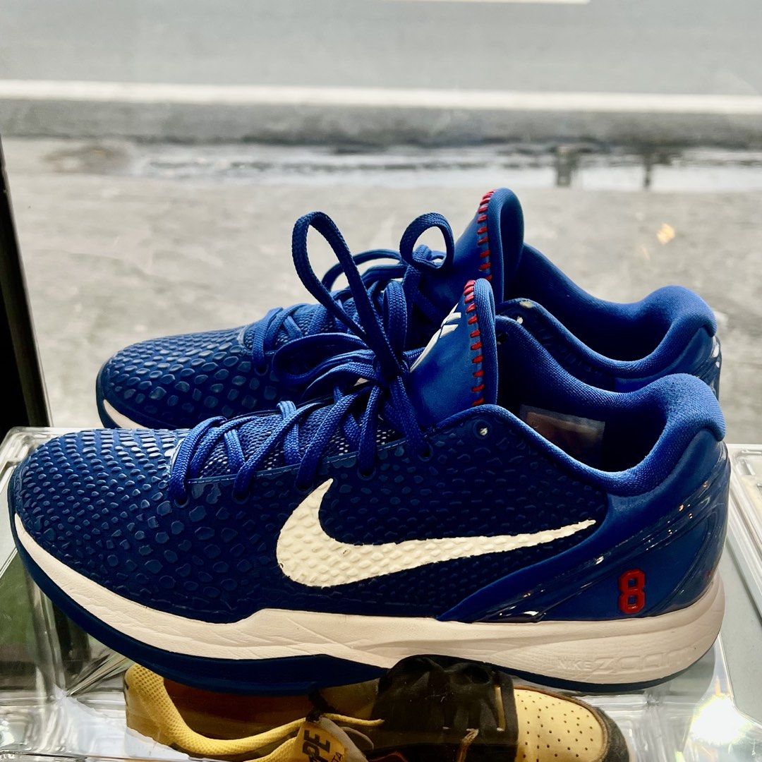 Nike Kobe 6 Protro "Dodgers" (Category: Dress Shoes) located in Manila. Submitted by source.selection (Listing ID 1466658812, Image 3). Description: The shoes shown are the Nike Kobe 6 Protro "Dodgers" (Style Code: CW2190-400), featuring a Game Royal blue snakeskin-textured upper, white accents, and University Red details..