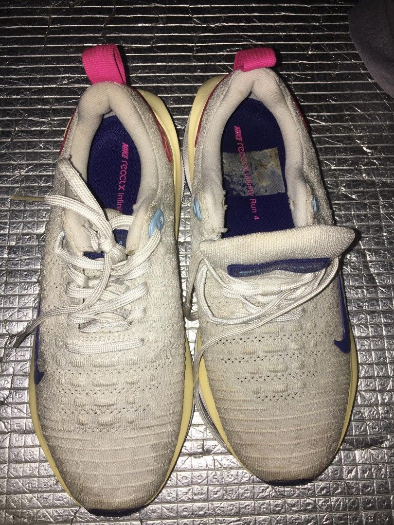 Nike ReactX Infinity Run 4 / InfinityRN 4 (Category: Sneakers) located in Quezon City. Submitted by thriftyzx (Listing ID 1466726427, Image 3). Description: Nike ReactX Infinity Run 4 / InfinityRN 4 [1, 2] Size: US 8 / EURO 39 / CM 25 Condition: 9/10 Small Seps on the sid see the last pic No heel and to drags 1499+SF Location: QC.