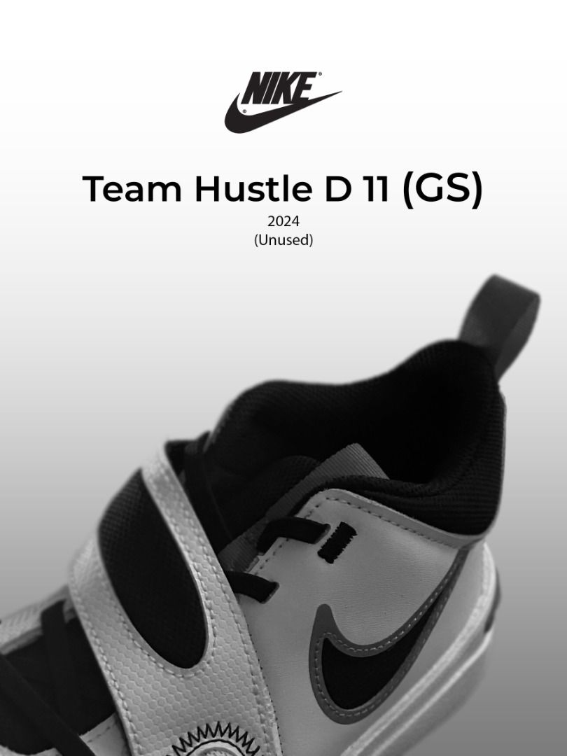 Nike Team Hustle D 11 (Category: Kids Wardrobes & Storage) located in Caloocan City. Submitted by bad.apparel (Listing ID 1466687040, Image 1). Description: Product: Nike Team Hustle D 11 Kids Wear ✨ Condition: Brand New / Unworn (10/10) 📏 Sizing: UK 5 | 24 cm | EUR 38 | BR 36 🎨 Colorway: White / Metallic Gold / University Red / Black ​💰 Price: ₱3,000 (SRP: ₱3,595) ​📩 DM us to purchase or inquire! .