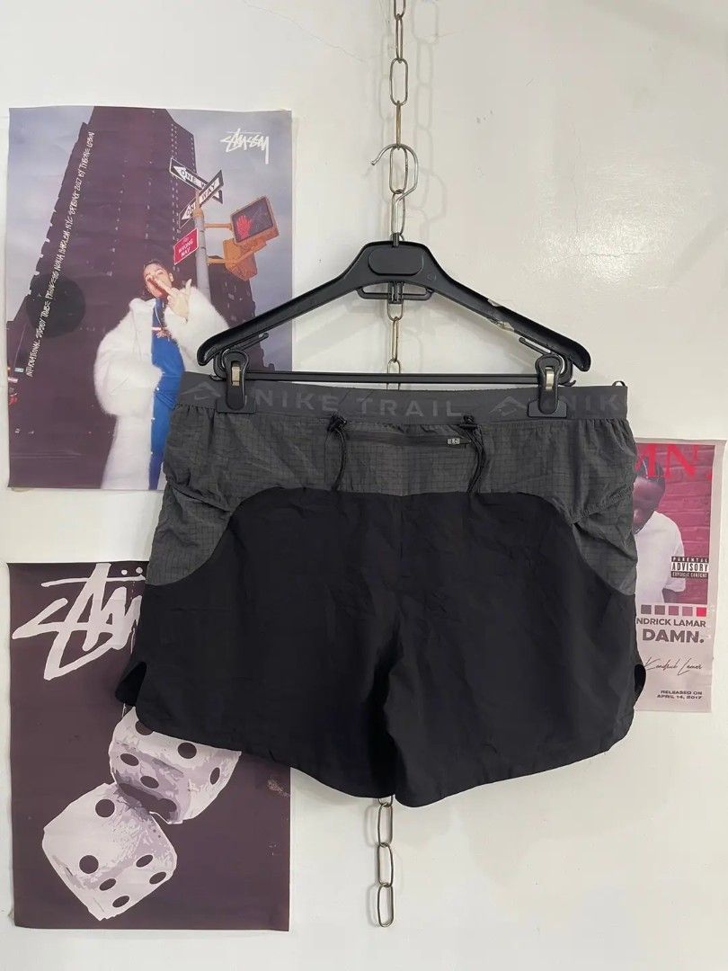 Nike Trail Running Shorts Grey Black (Category: Shorts) located in Manila. Submitted by mad.tofu (Listing ID 1466769230, Image 2). Description: Nike Trail shorts in grey/black FOR SALE or SWAP sa small size S34-36 L14.5 no issue 🏷️1,199.