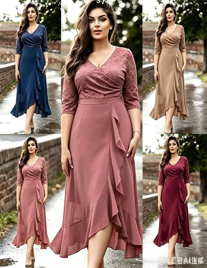 Ninang Gown (Category: Evening dresses & gowns) located in Manila. Submitted by nikita02_kara (Listing ID 1466597911, Image 1). Description: 📌Lace Ninang gown 3/4 sleeve combination raffles cotton linen fabric.assorted colors fit large up.xl.model.wear are the same at actual.we.delivery same day via lalamove..
