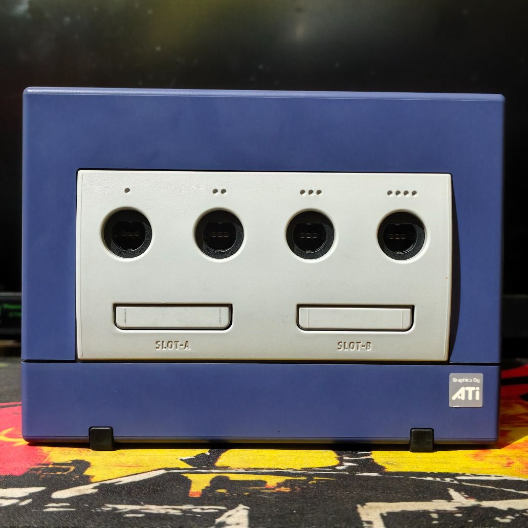 Nintendo GameCube Bundle (Category: Nintendo) located in Alburquerque. Submitted by vaughne (Listing ID 1466753911, Image 2). Description: Kindly read the description before making an inquiry. Price is firm. Includes: - Nintendo GameCube (Indigo) [DOL-001, NTSC-J] - Nintendo GameCube Controller (Indigo) [T3] - Nintendo GameCube Memory Card (59 Blocks) [DOL-008] - Nintendo GameCube AC Adapter (100V) [JPN] - Nintendo Stereo AV Cable [SHVC-008] - SD