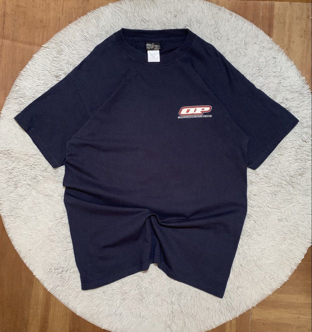 Ocean Pacific (OP) Boarding , navy blue (Category: Tshirts & Polo Shirts ) located in Alcoy. Submitted by jeffalvara90142 (Listing ID 1466724845, Image 1). Description: Ocean Pacific (OP) Boarding , navy blue ( crack design) Size : Large on tag Dimes: w:22 / L30 Conditions: lightly used Color rate : 9.5/10 excellent color rate Issue: minor hiarline / crack on the words (OPBOARDING) .