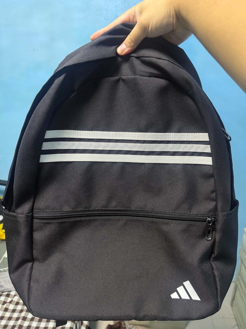 Original Adidas Backpack (Category: Backpacks) located in Caloocan City. Submitted by rphldmnc0514 (Listing ID 1466600117, Image 1). Description: Adidas Backpack Slightly used, used within 2 months (Office use only) Negotiable.