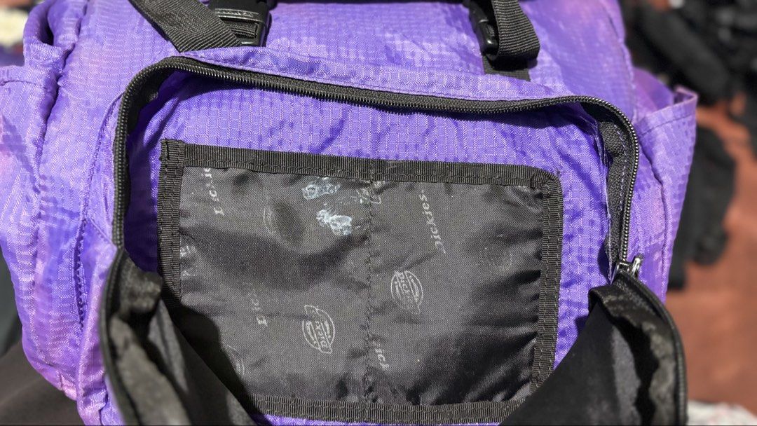 ORIGINAL DICKIES BACKPACK - large size (Category: Backpacks) located in Enrique B. Magalona (Saravia). Submitted by shamyl0917 (Listing ID 1466668210, Image 3). Description: - Declutter - color faded only - working all zippers - there’s no holes - Adjustable strap - good for camping .