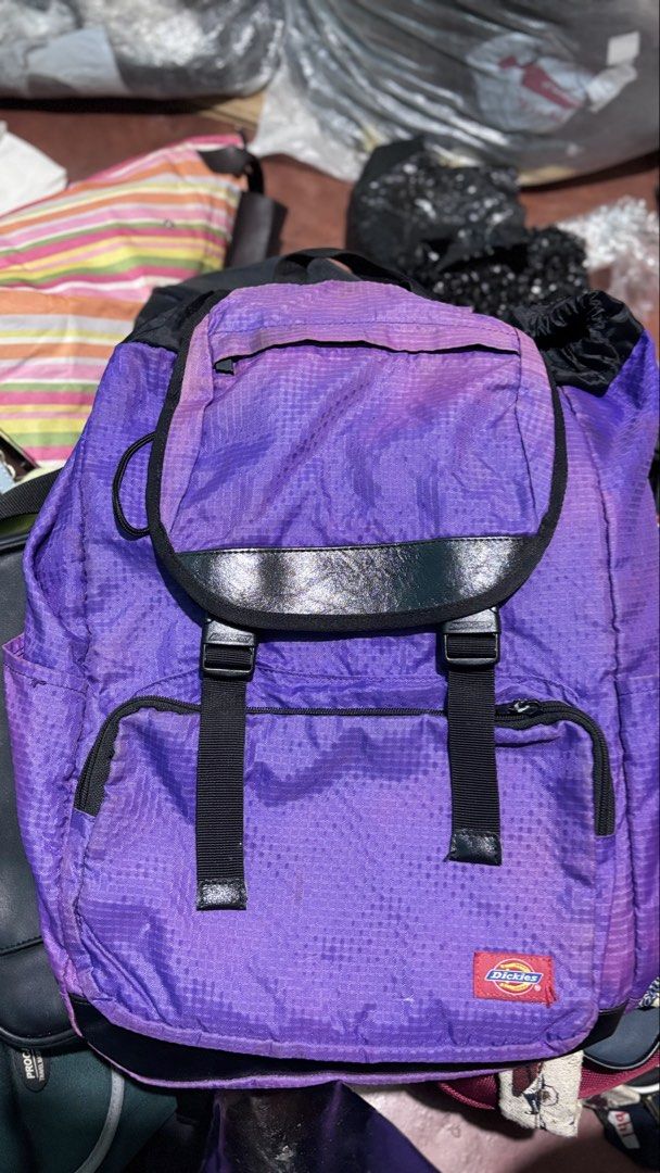 ORIGINAL DICKIES BACKPACK - large size (Category: Backpacks) located in Enrique B. Magalona (Saravia). Submitted by shamyl0917 (Listing ID 1466668210, Image 1). Description: - Declutter - color faded only - working all zippers - there’s no holes - Adjustable strap - good for camping .