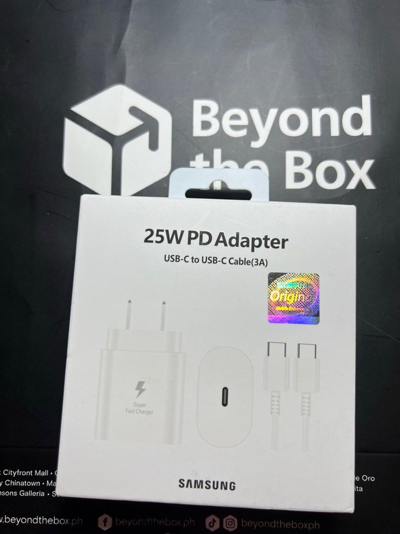 Original Samsung 25W Charger Set-White (Category: Chargers) located in Manila. Submitted by jmph_ (Listing ID 1466739739, Image 1). Description: Original Samsung 25W Charger Set ✔️ 100% Original Samsung ✔️ 25W Fast Charging ✔️ Charger adapter + USB-C cable ✔️ Fast and reliable charging ✔️ Perfect for Samsung smartphones and other compatible Type-C devices ✔️ Brand New & Ready to Use 📦 Available in Black & White 📩 PM for orders and inquiries. .