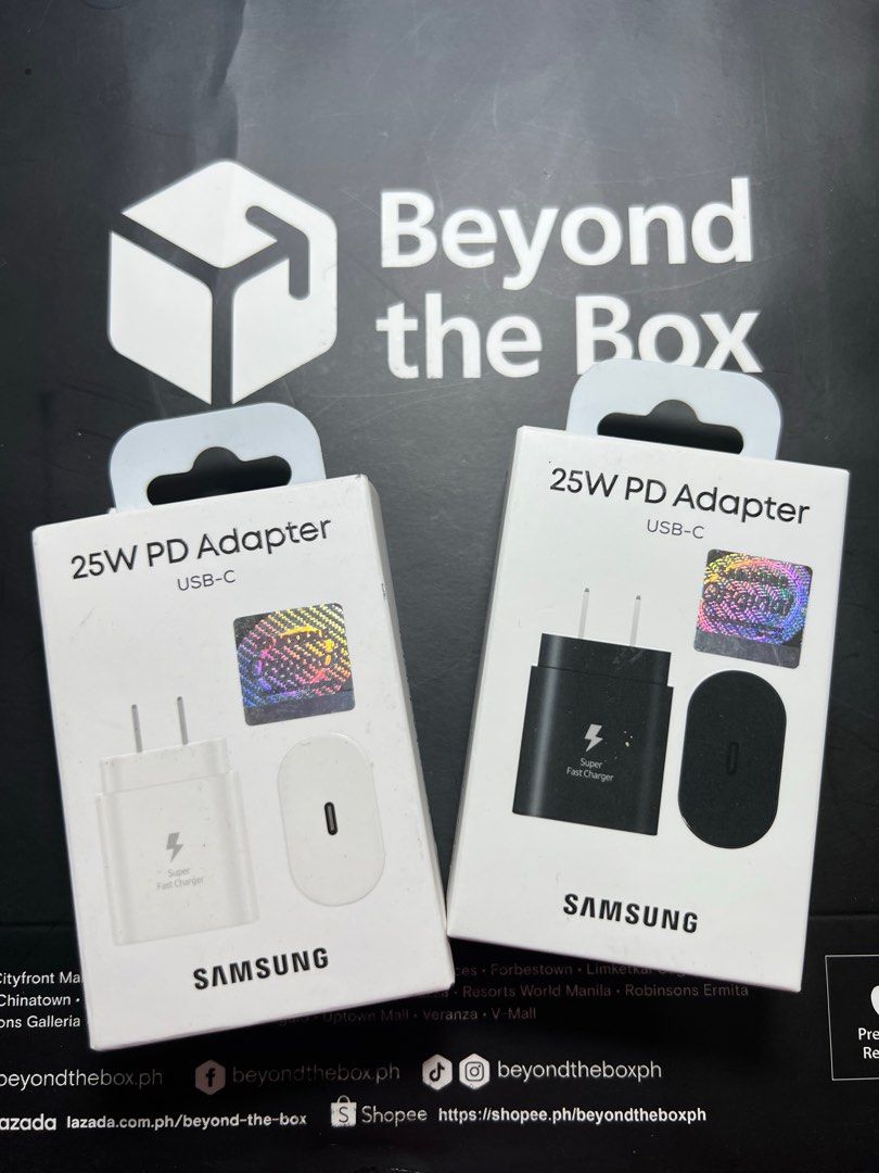 Original Samsung 25W Power Adapter (Category: Cables & Adaptors) located in Manila. Submitted by jmph_ (Listing ID 1466737097, Image 1). Description: Original Samsung 25W Power Adapter ✔️ Original Samsung ✔️ 25W Fast Charging ✔️ USB-C Power Adapter ✔️ White & Black available ✔️ Perfect for Samsung smartphones and other compatible devices ✔️ Compact and convenient for everyday use 📦 Brand New & Ready to Use 📩 PM for orders and inquiries. .