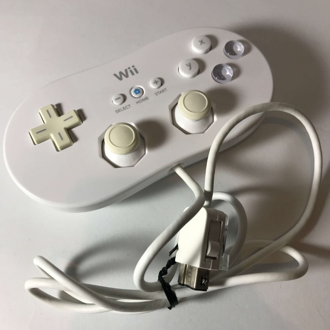 Original White Wii Classic / Pro Controller (RVL-005), Video Gaming ...