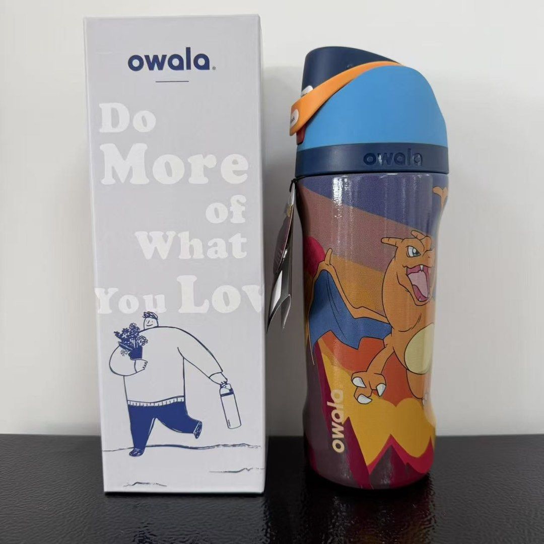 Owala x Pokemon 16 oz (Category: Water Bottles & Tumblers) located in Navotas City. Submitted by 3minuteslate (Listing ID 1466711825, Image 2). Description: Collect all 5! 1. Gengar 2. Starter Pokemon 3. Charizard 4. Pikachu 5. Eevee & Evolution 16 oz bottles.