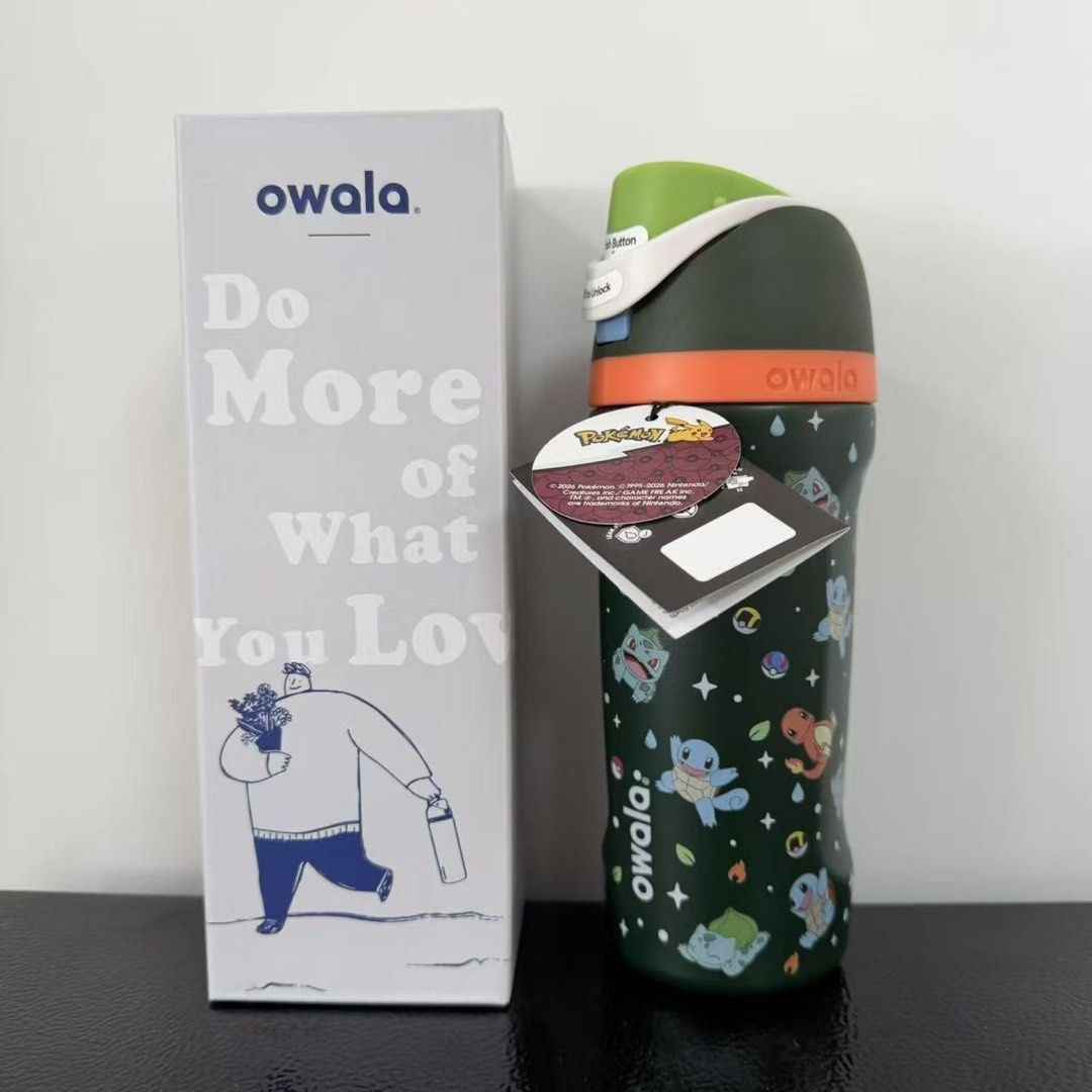 Owala x Pokemon 16 oz (Category: Water Bottles & Tumblers) located in Navotas City. Submitted by 3minuteslate (Listing ID 1466711825, Image 3). Description: Collect all 5! 1. Gengar 2. Starter Pokemon 3. Charizard 4. Pikachu 5. Eevee & Evolution 16 oz bottles.