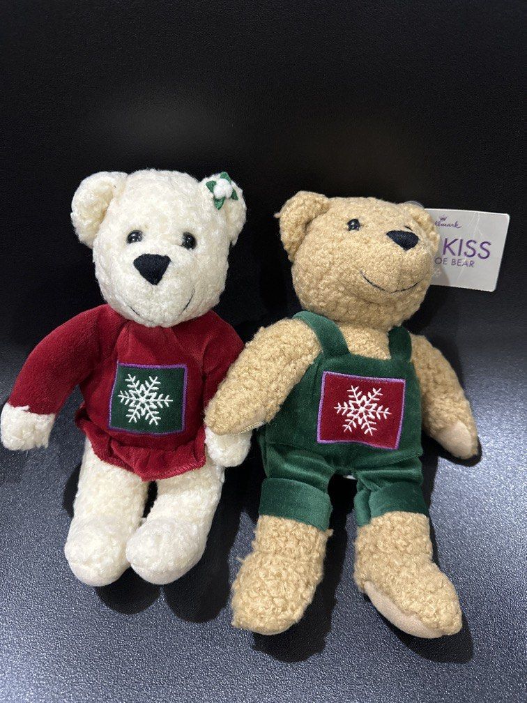 Pair Kiss Kiss Bear (Hallmark) (Category: Plushies & Soft Toys) located in Manila. Submitted by krystalchewey_ (Listing ID 1466724534, Image 1). Description: Bnew Actual Photo Posted 550php Bundle ONLY AS PACK Xmas Bear .