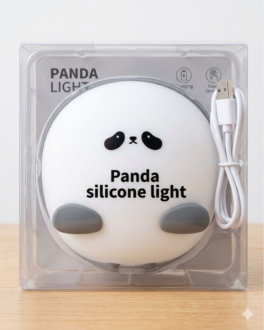 Panda Silicone Light (Category: Everything Else Others) located in Makati City. Submitted by pre_loved_items_.moon (Listing ID 1466771944, Image 2). Description: 🐼 PANDA SILICONE LIGHT FOR SALE! 💡 Cute and perfect for your room or as a gift! 🎁🤍 🏷️ 450 Pesos 📍 Makati, City 💌 PM me for order and inquiries! First come, first served! 🛍️ #PandaLight #SiliconeLight #ForSale #KKVFinds.