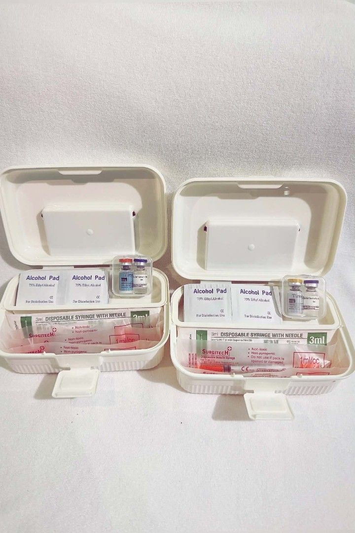 Peppies on hand Tirtir 15&30 (Category: Medical Supplies & Tools) located in Caloocan City. Submitted by leeannexofficial (Listing ID 1466728352, Image 1). Description: Weight L0ss !njectable Complete Set 1 vial with 1 bac water 8 pair of alcohol pads 1pc reconstitute syringe 5ml 8 pcs insulin syringes 1ml DM for moreinfor discreet packaging can ship thru lalamove & JnT.