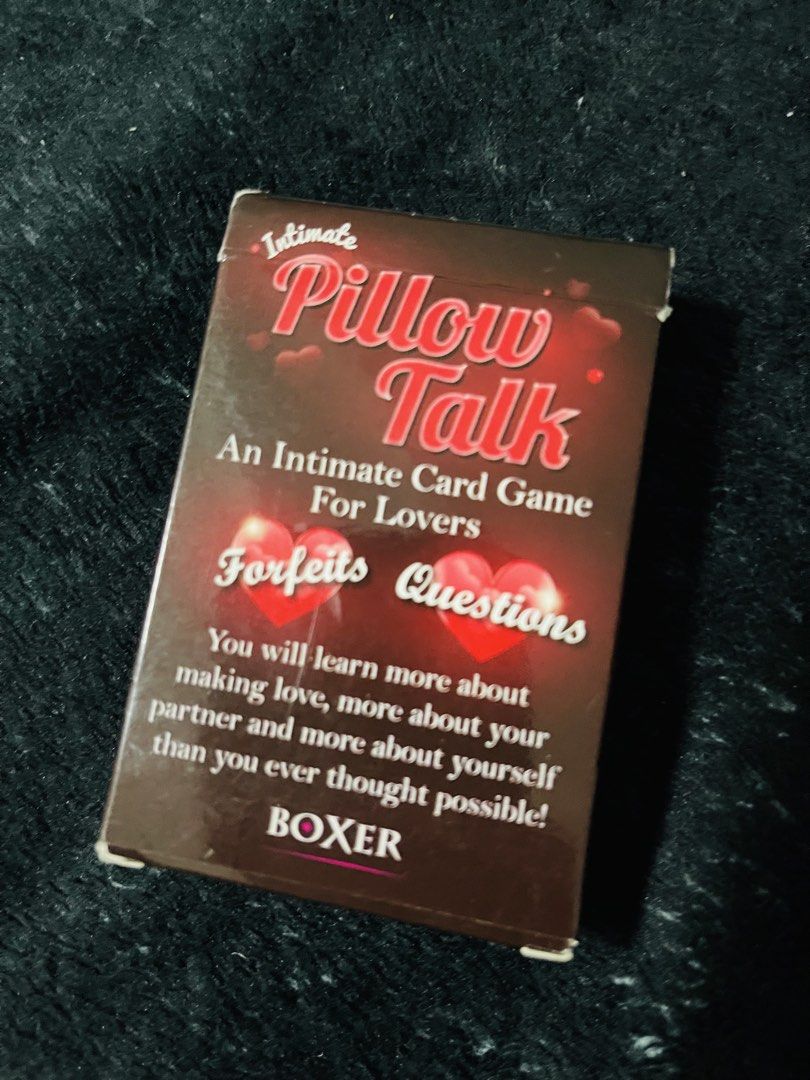 Pillow Talk Intimate Card Game + Nipple Covers (Category: Board Games & Puzzles) located in Caloocan City. Submitted by epicogiftshop (Listing ID 1466751443, Image 3). Description: .
