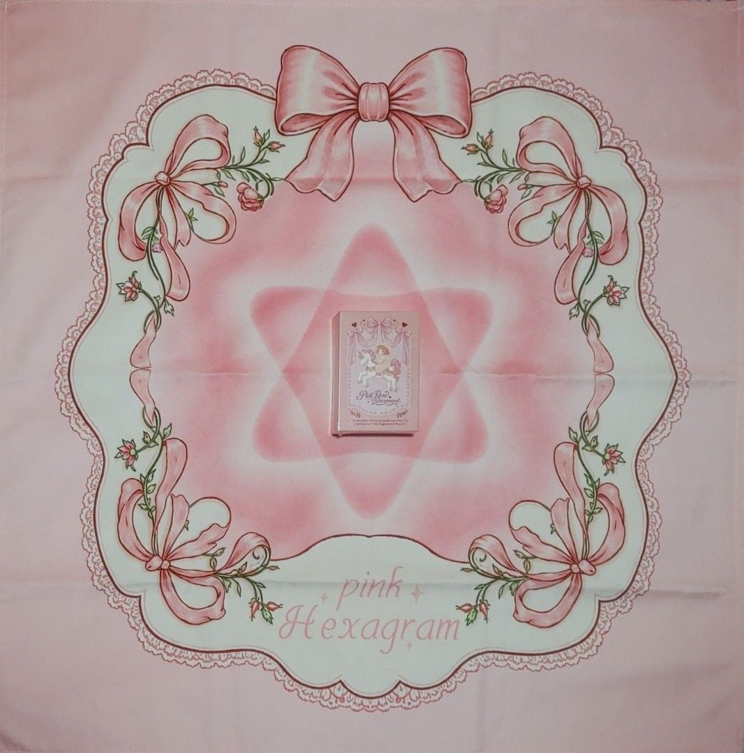 Pink Rose Lenormand Tarot Deck Set (Category: Board Games & Puzzles) located in Cavite. Submitted by adrienne_garcia (Listing ID 1466655590, Image 2). Description: Pink Rose Lenormand deck packaged with lots of extras. Includes two round metal badges, sticker sheet, illustrated card set, and a large pink swan drawstring pouch. Everything laid out on a matching pink Hexagram printed cloth mat. Unused items, still sealed in original packaging..