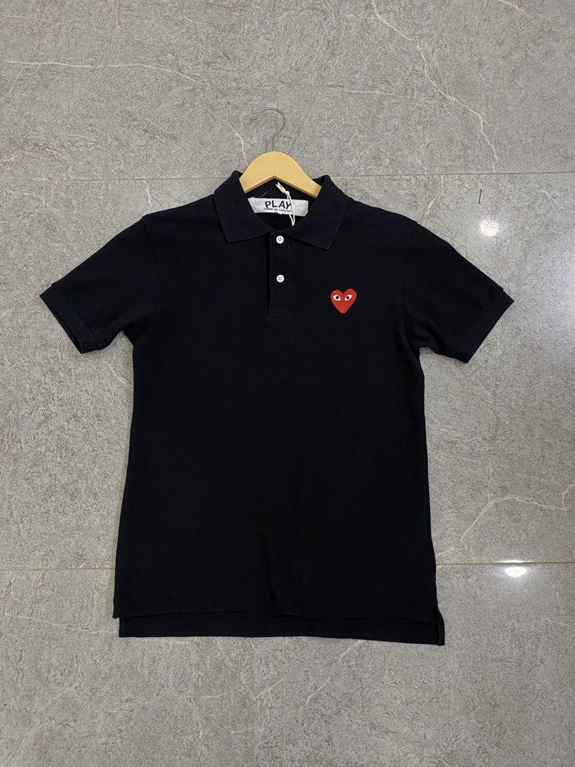 PLAY COMME des GARCONS (Category: Tshirts & Polo Shirts ) located in Quezon City. Submitted by janrey0402 (Listing ID 1466718995, Image 1). Description: Play Comme des Garcons Size Small Dimensions 18-19 width x 25 front 26 back Authentic/Original Complete Tags Good as Brandnew No Issue Ready to Wear .