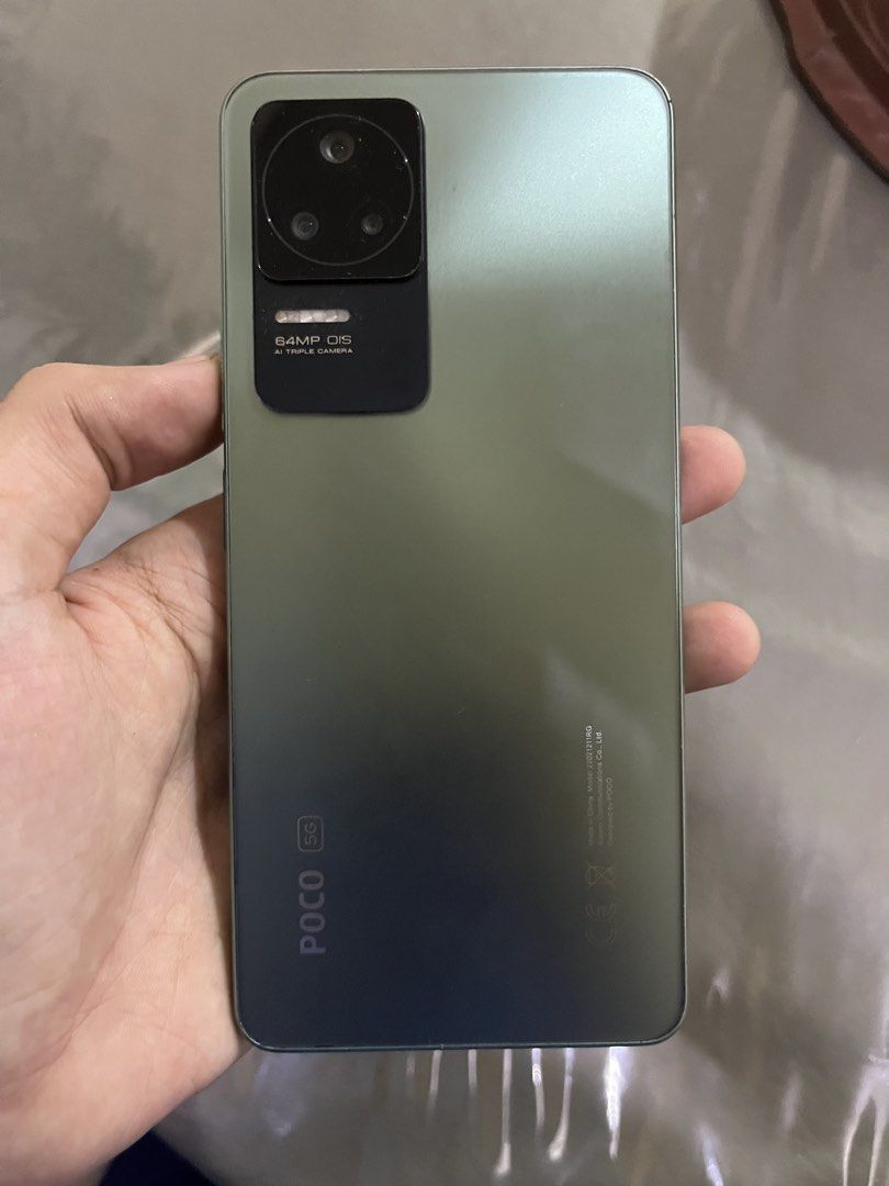 POCO f4 (Category: Xiaomi) located in Manila. Submitted by monsifinds (Listing ID 1466724542, Image 1). Description: POCO F4 5G (Green) - 128GB - No Issues/ Unit Only Price: 6500, slightly nego It is in pristine condition with absolutely no issues, fully updated, and ready to use. Great performance and handles heavy tasks smoothly. Key Specs & Details: Model: POCO F4 5G 6/128 OS: Xiaomi HyperOS (Android 14) Condition: No issues / smooth performan