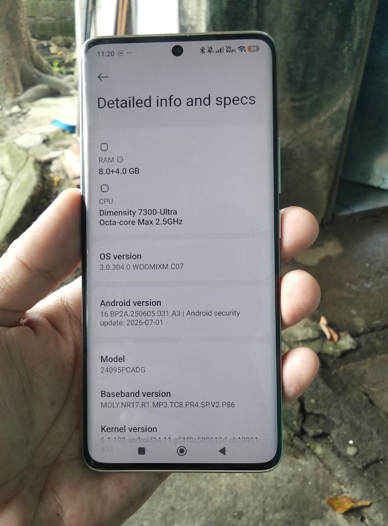 Poco x7 5G (Category: Xiaomi) located in Caloocan City. Submitted by janofuente09 (Listing ID 1466576284, Image 2). Description: Poco x7 5G curved screen Unit at case 8+8/256 Dents lang issue Test to sawa 7500pesos Calamba area .