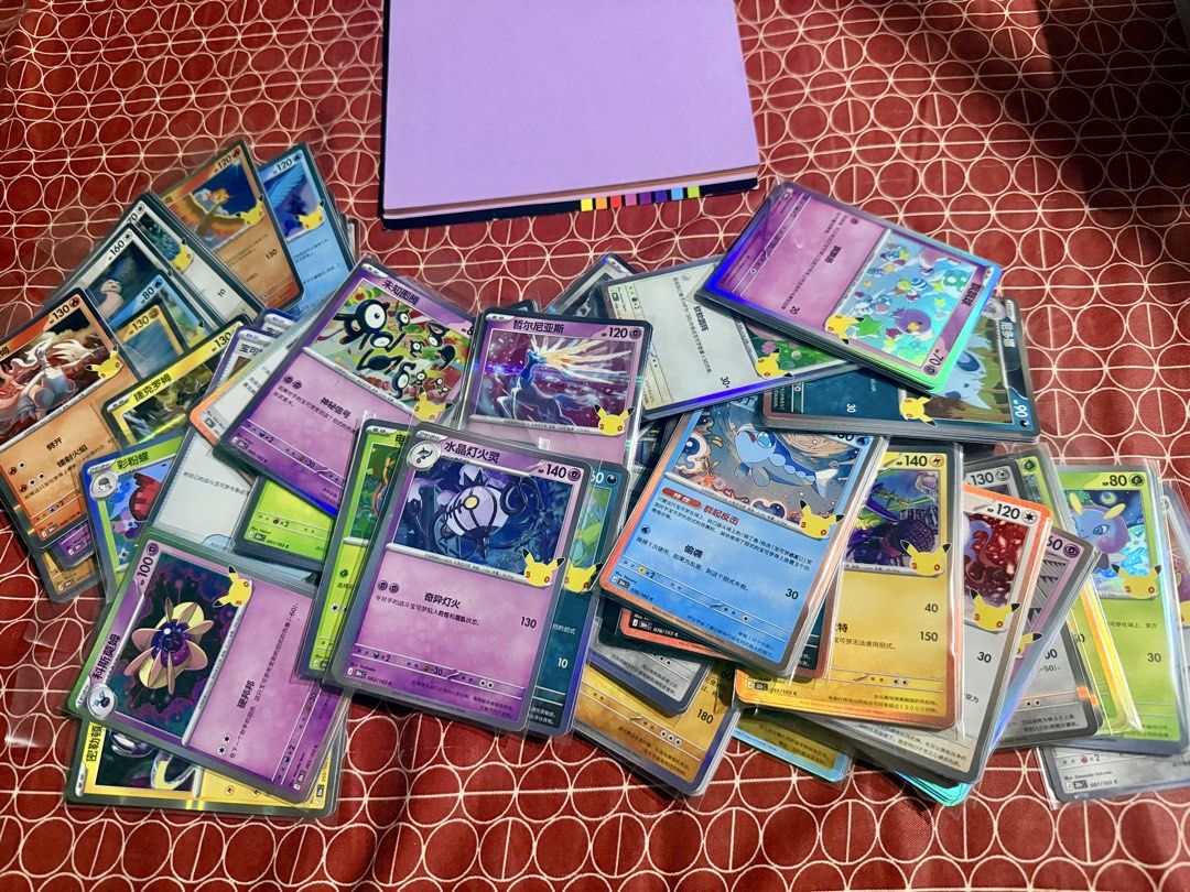 Pokemon 30th Anniversary Assorted Cards/ Bulk/ Simplified Chinese Version (Category: Raw Singles) located in Quezon City. Submitted by sasas_onlineshop (Listing ID 1466674023, Image 2). Description: BULK 200pcs - assorted cards (cant choose) 1200 pesos - free SF (j&t only) 🃏 POKÉMON 30TH ANNIVERSARY CARDS 🇨🇳 ✨Simplified Chinese Edition | MINT / ORIGINAL💯 💥 PRICED BELOW MARKET VALUE!(Collectr)💥 🚗 Lalamove / Grab: buyer’s expense (8-9pm) 🤝 