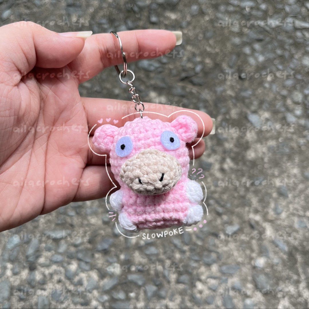 Pokemon - Psyduck & Slowpoke crochet keychains (Category: Handmade Craft) located in Pasig City. Submitted by ailacrochets (Listing ID 1466589518, Image 3). Description: - milk cotton - open for bulk orders - ₱200 ea, ₱380 set mop: gcash/maribank mod: j&t/gogo xpress/sdd please message interested + quantity (e.g. interested 1 set + 1 psyduck) 📍pasig .