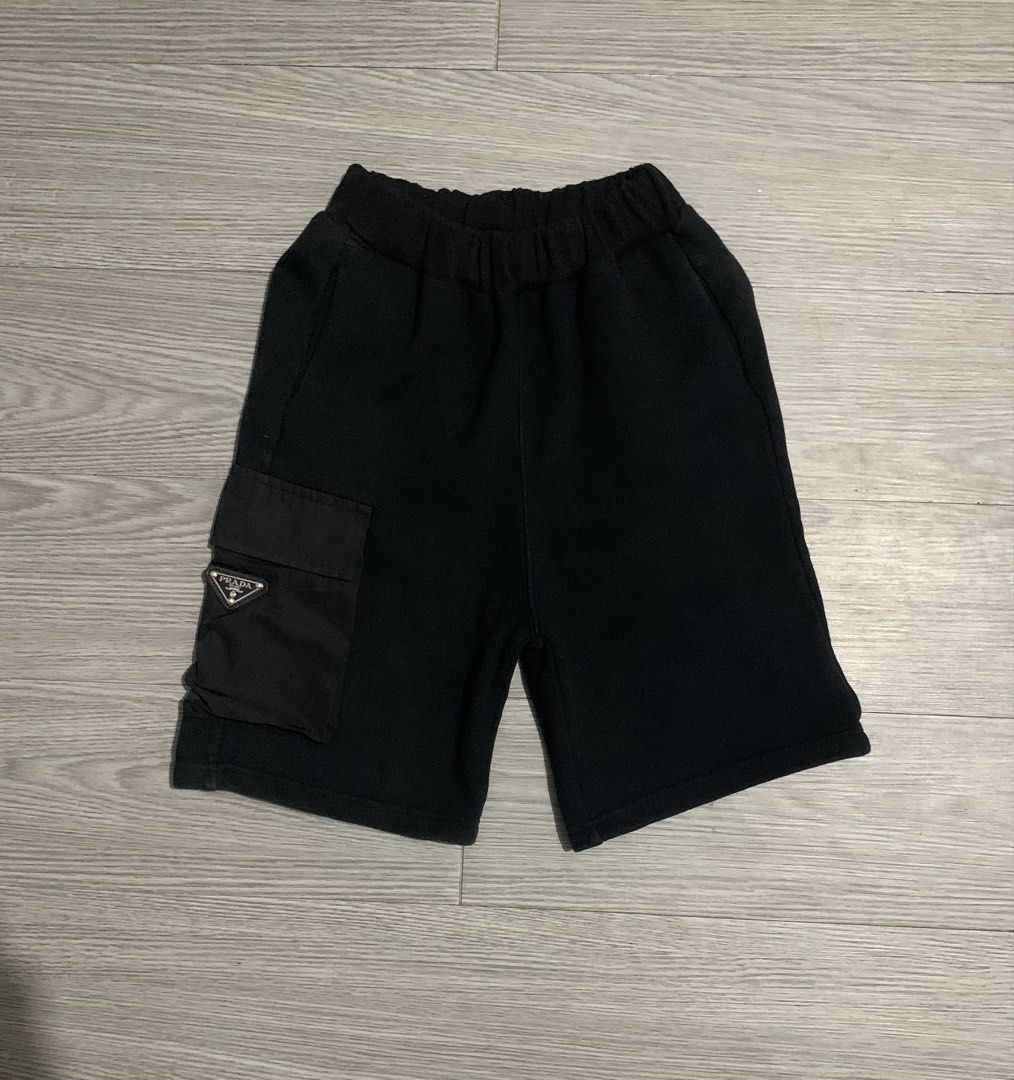 Prada Athletic Youth Shorts (Category: Babies & Kids Fashion) located in Pozorrubio. Submitted by plco. (Listing ID 1466728944, Image 1). Description: Prada Athletic Youth Shorts W 20-25 L 18 Hem 9.5 color rate: 9/10 excellent condition cut washtags no other issues.