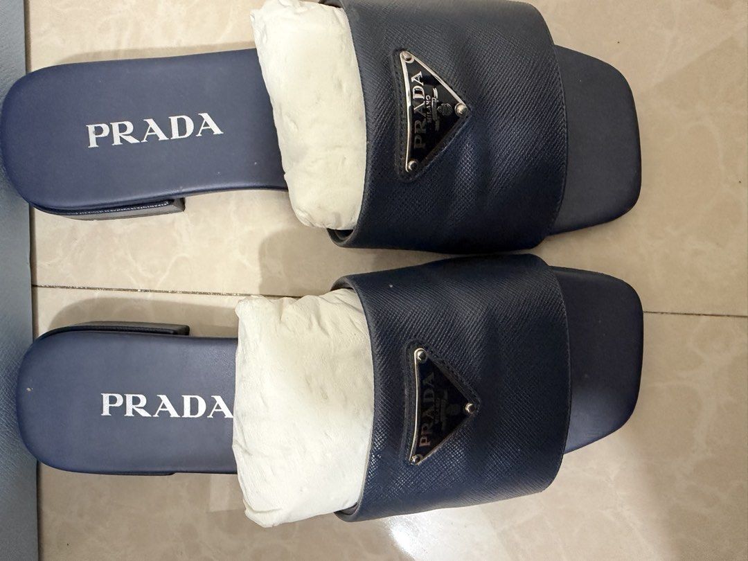 Prada Slides (Category: Sandals) located in Paranaque City. Submitted by pumpkin1210 (Listing ID 1466622758, Image 2). Description: AUTHENTIC.