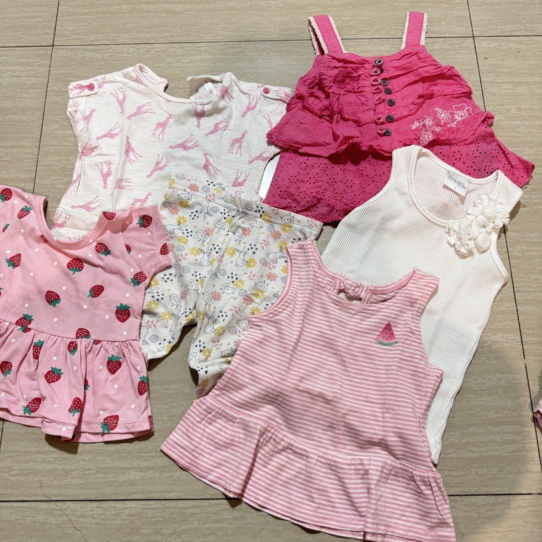 Preloved Baby Girl Clothes Bundle (Category: Babies & Kids Fashion) located in Antipolo. Submitted by shop__dnce (Listing ID 1466657388, Image 1). Description: Preloved baby girl’s clothes Mixed sizes with min flaws/signs of usage Bundle (6pcs) for only 250 Selling as a complete set only.