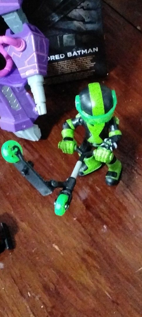 Pre-loved toys (Category: Action & Battle Toys) located in Paranaque City. Submitted by happyfinds2 (Listing ID 1466572939, Image 2). Description: - Bundle set of assorted action figures and toys, including - batman with original box - Purple Transformers - Shockwave - Ben 10 -two mini construction vehicles - Great for collectors or kids - Selling as a set to clear shelf space.