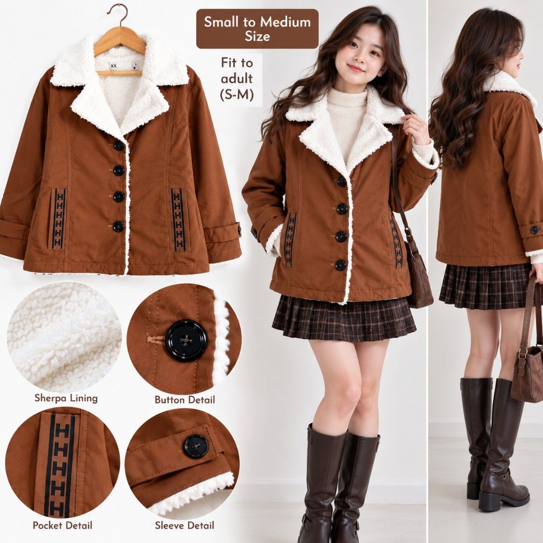 Preloved Winter Jacket S-M (Category: Coats, Jackets and Outerwear) located in Pasig City. Submitted by msdealsstyles (Listing ID 1466658800, Image 1). Description: Preloved Winter Jacket S-M size.