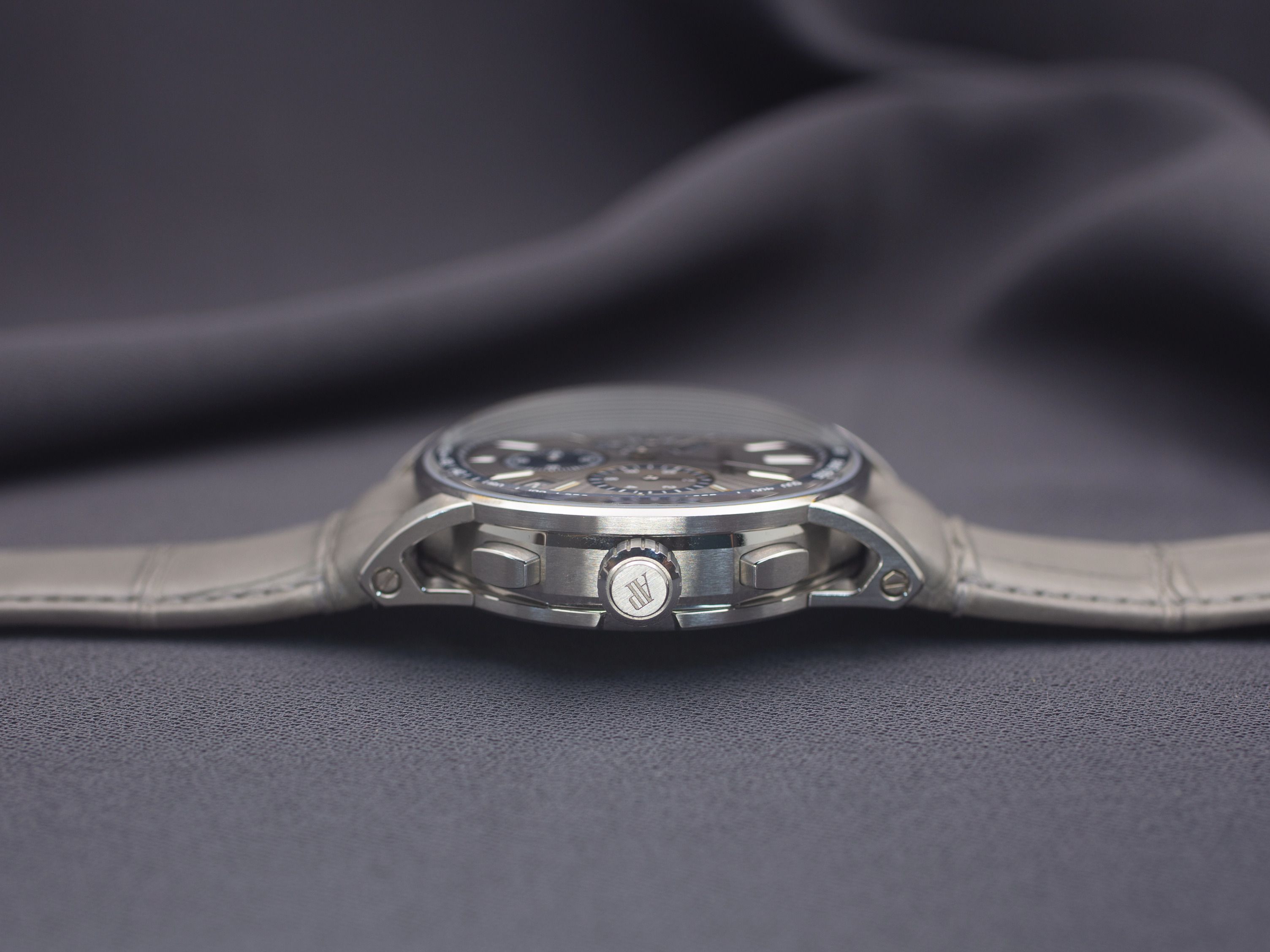 Preowned Audemars Piguet CODE 11:59 Chronograph in Steel Ref: 26393ST.OO.A009KB.01 (Category: Watches) located in Singapore. Submitted by martinluxury (Listing ID 1466655481, Image 3). Description: SKU: I0515049 Model: Audemars Piguet CODE 11:59 Chronograph in Steel Reference: 26393ST.OO.A009KB.01 Condition: Pristine Comes With: Archives & Box only Originally Purchased Date: Jan 2025 based on archives. Case Material: Stainless Steel Case Dimensio