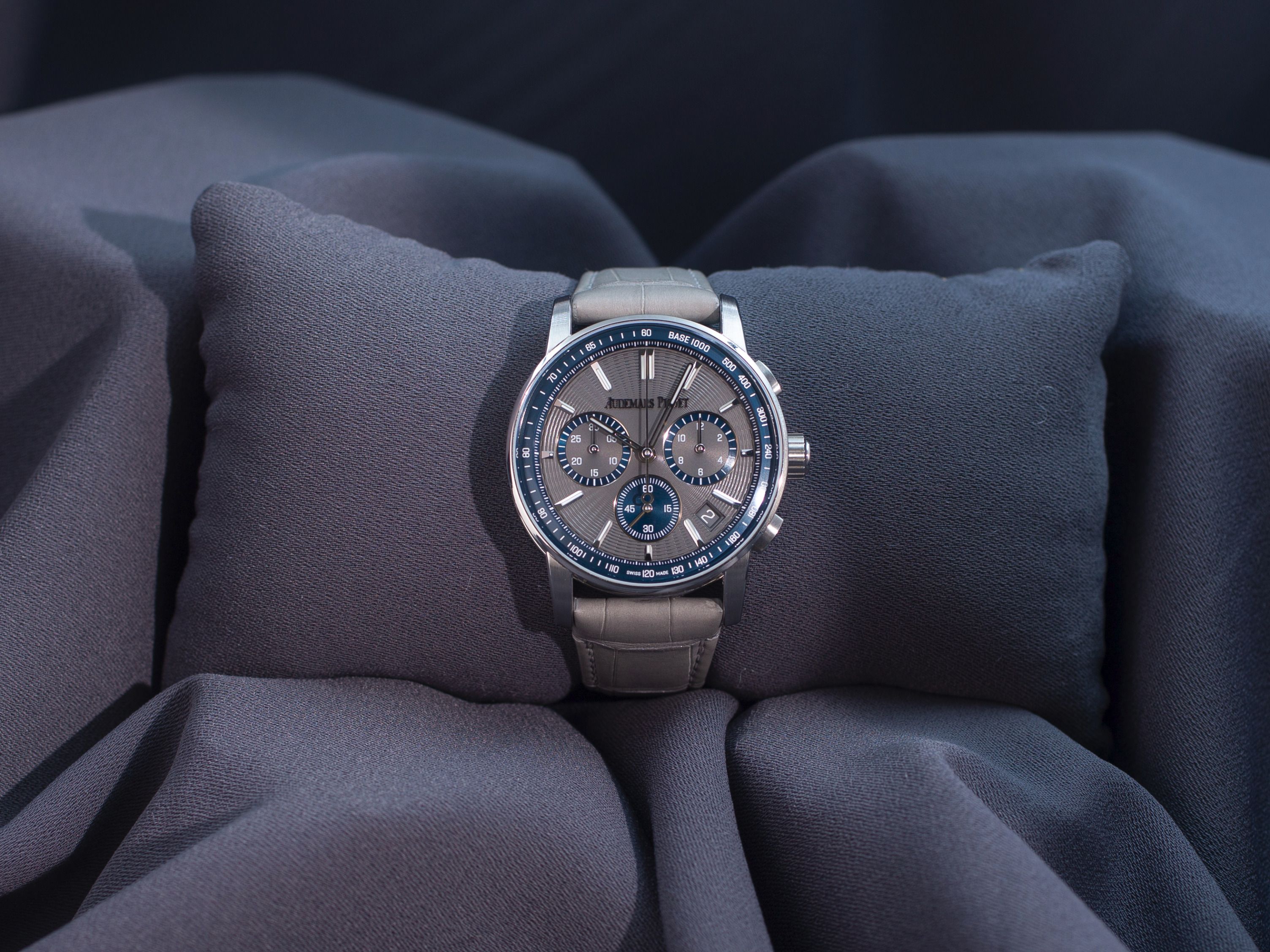 Preowned Audemars Piguet CODE 11:59 Chronograph in Steel Ref: 26393ST.OO.A009KB.01 (Category: Watches) located in Singapore. Submitted by martinluxury (Listing ID 1466655481, Image 1). Description: SKU: I0515049 Model: Audemars Piguet CODE 11:59 Chronograph in Steel Reference: 26393ST.OO.A009KB.01 Condition: Pristine Comes With: Archives & Box only Originally Purchased Date: Jan 2025 based on archives. Case Material: Stainless Steel Case Dimensio