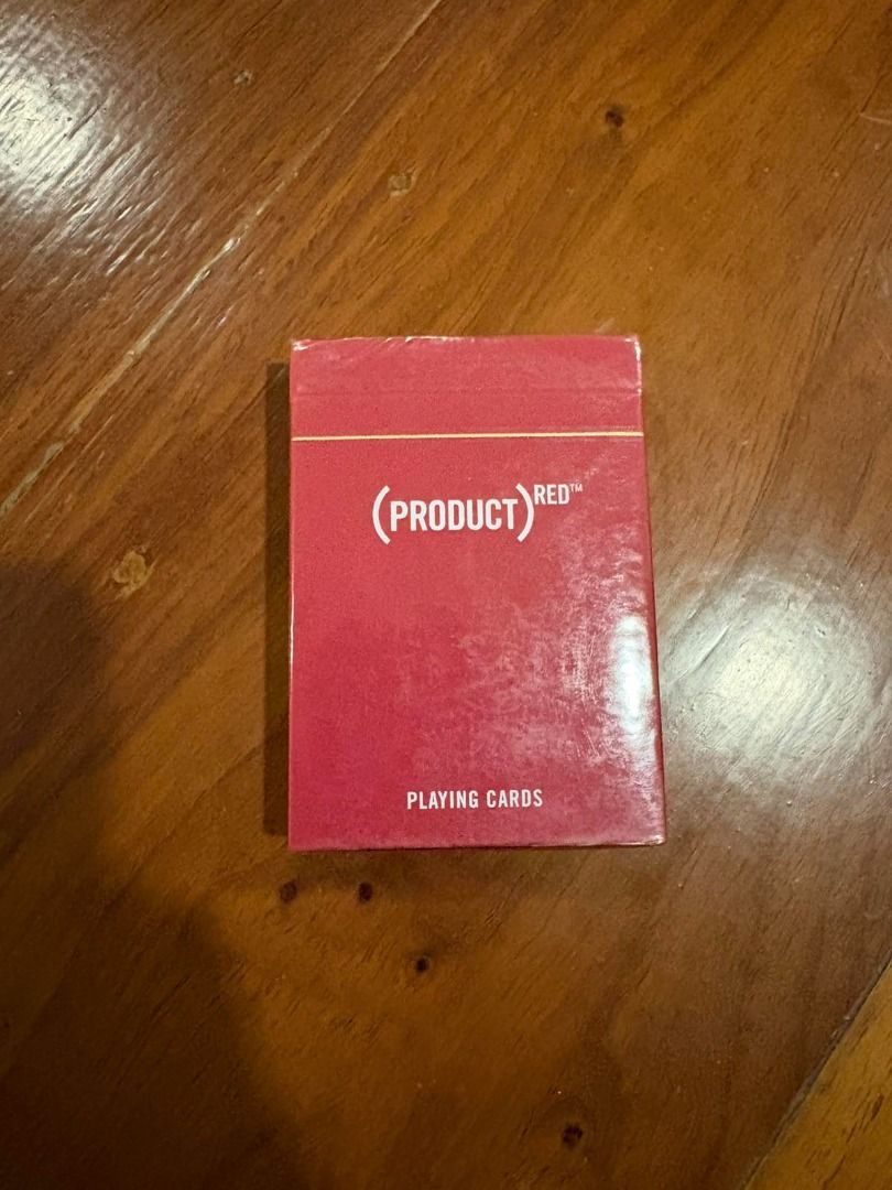 [LIMITED EDITION] Product Red Playing Cards (Category: Board Games & Puzzles) located in Pasig City. Submitted by frc_sells (Listing ID 1466725113, Image 1). Description: Brand new, never opened. Still sealed..