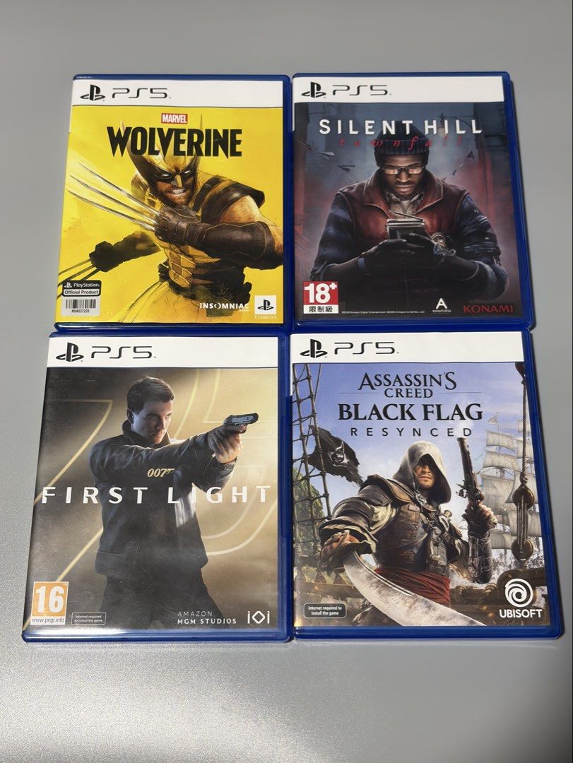 PS5 and PS4 games for sale (Category: PlayStation) located in Manila. Submitted by mr.muscleqo (Listing ID 1466618845, Image 1). Description: PS5 and PS4 games - PS4 • Watchdogs - 400 •Lego Marvel - 400 • Red dead redemption 2 - 1100 - PS5 Games • Wolverine - 3000 •Firstlight - 2600 • AC Blackflag - 2600 • Silent hill - 2300 •Ghost of Yotei - 2300 • Spiderman Miles morales - 1400 • Ac Mirage - 1200 • God of war Ragnarok - 1500 • The Last of us 2 