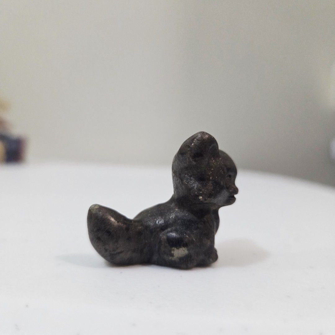 Pyrite Fox Carving (Category: Figurines & Statues) located in Pasig City. Submitted by ccsakura4 (Listing ID 1466671631, Image 2). Description: Pyrite Fox Carving 🐺 Approx. 3cm Energies: confidence ☆ abundance ☆ protection.
