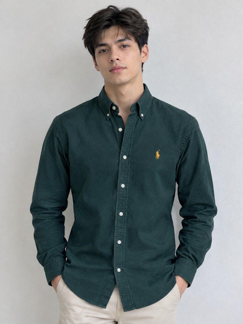 RALPH LAUREN BUTTON DOWN LONGSLEEVE (Category: Tshirts & Polo Shirts ) located in Dumaguete. Submitted by kingepoy (Listing ID 1466673457, Image 1). Description: Small Width 20 / Length 28 Excellent Condition 9.8/10 Color rate No issues.