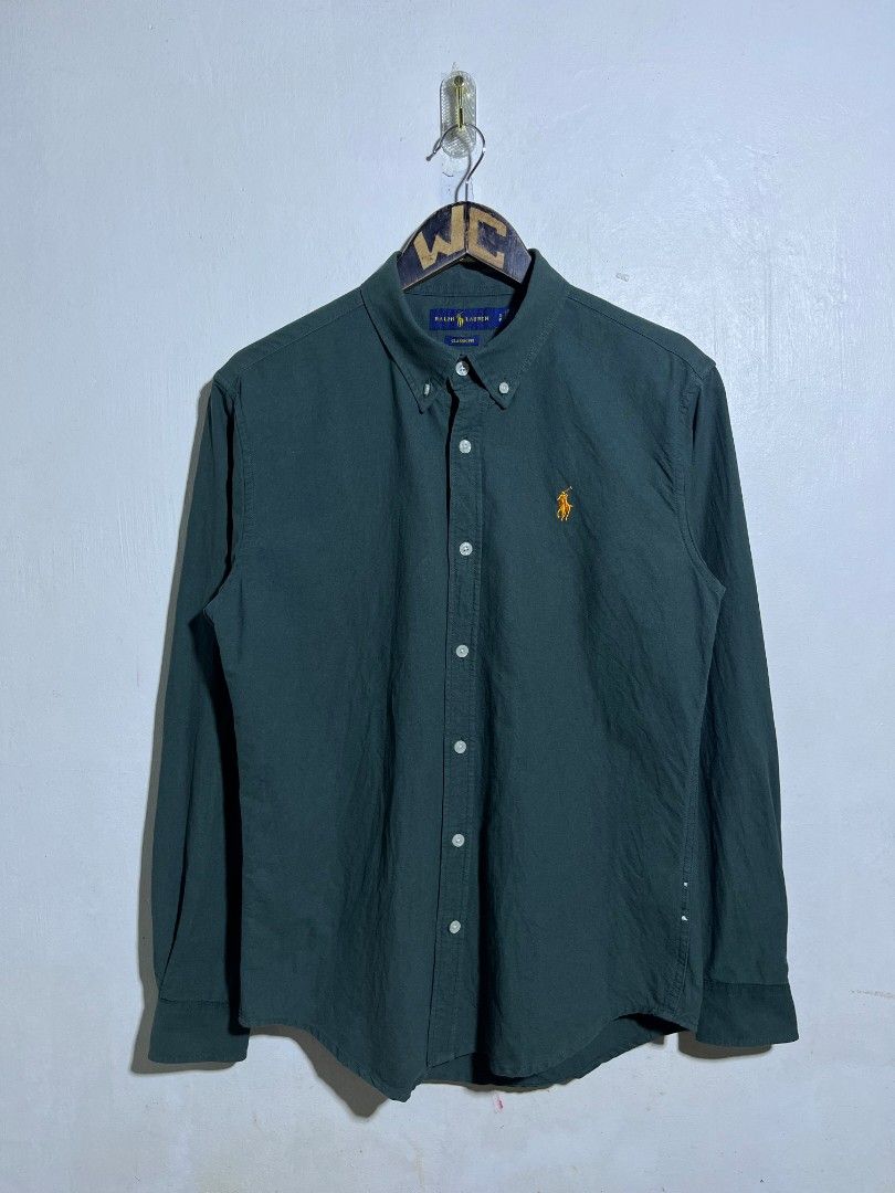 RALPH LAUREN BUTTON DOWN LONGSLEEVE (Category: Tshirts & Polo Shirts ) located in Dumaguete. Submitted by kingepoy (Listing ID 1466673457, Image 2). Description: Small Width 20 / Length 28 Excellent Condition 9.8/10 Color rate No issues.