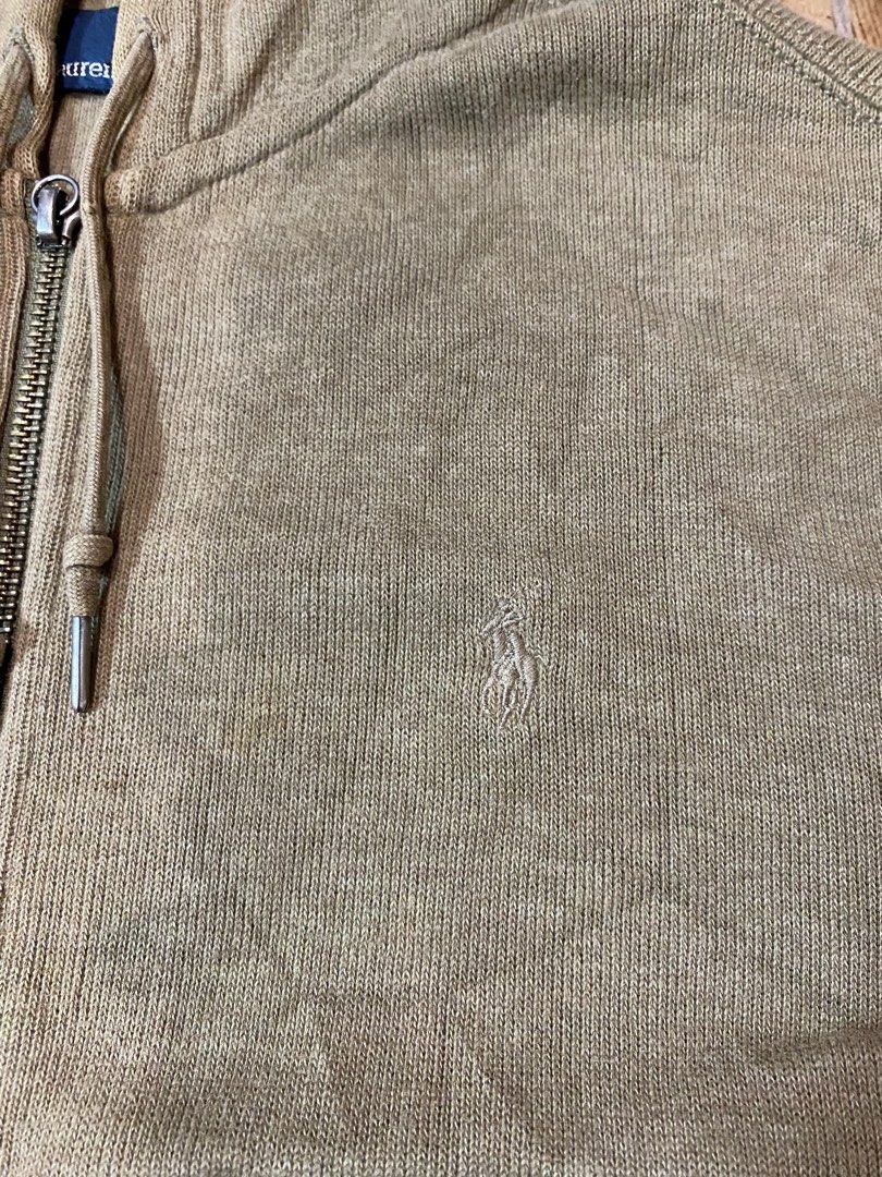 Ralph Lauren cord type zip up jacket (Category: Coats, Jackets and Outerwear) located in Manila. Submitted by guud_findsph (Listing ID 1466715934, Image 3). Description: Excellent conditiin Issue: minimal scract inside and missing upper puller ng zipper Color rate 9.5/10 Size medium Dimes 21/27.