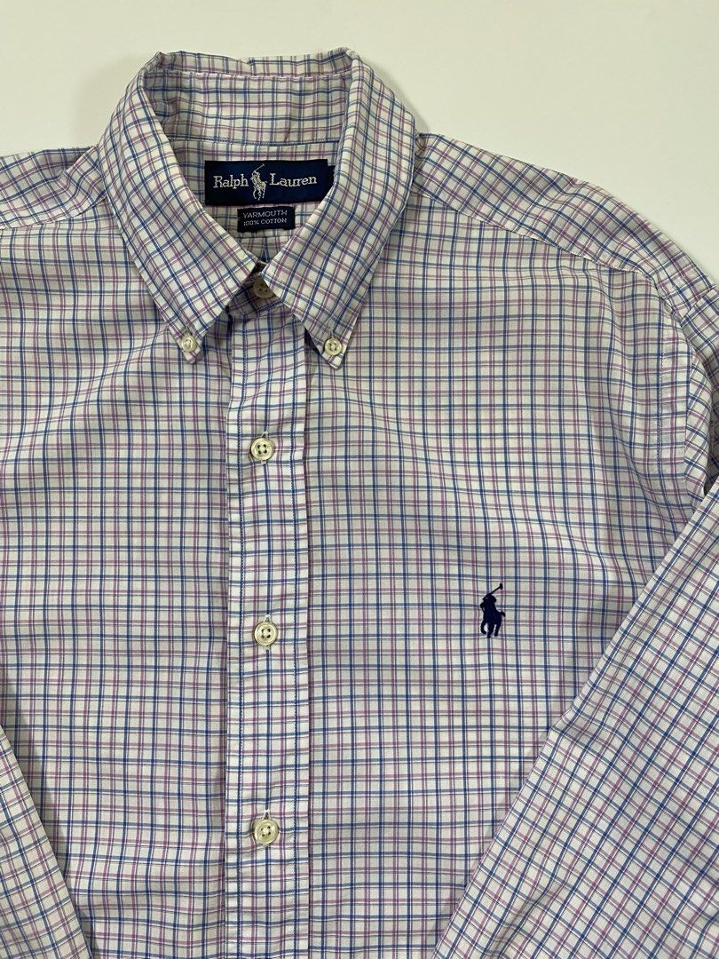 Ralph Lauren Yarmouth (Category: Formal Shirts) located in Bago City. Submitted by johnpaul_gidlayan (Listing ID 1466701134, Image 3). Description: Ralph Lauren Yarmouth Item Details Size: Large Dimension: 23x30-31 Sleeves: 23 Shoulder: 18 Condition: Excellent condition (needwash) Color Rate: 9.5/10 Flaws: None (Item color vary due to lighting) — Price: 950+sf.